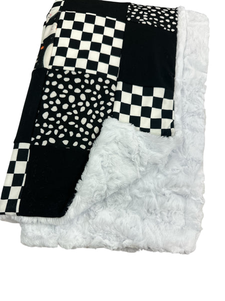 Halloween • Patchwork • Baby Sized Minky Blanket