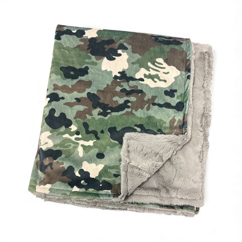 Camo • Toddler Sized Minky Blanket