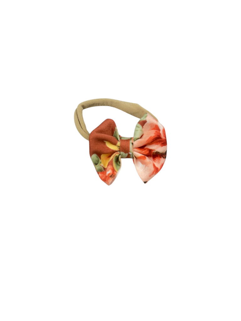 Georgia Floral Nylon Bow