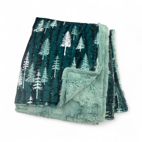 Forest • Toddler Sized Minky Blanket