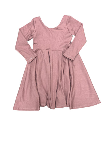 Mauve Rib • Baby/Toddler Twirl Dress