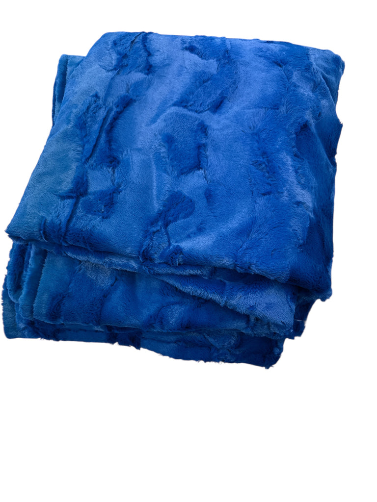 Royal Blue • Adult Sized Minky Blanket