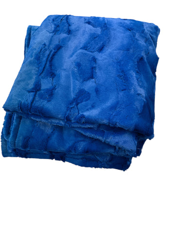 Royal Blue • Adult Sized Minky Blanket