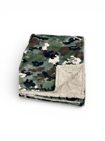 Camo • Toddler Sized Minky Blanket