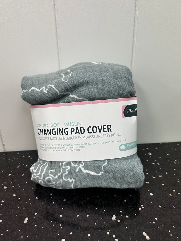 Someday Changing (world map) Oh-So-Soft Muslin Changing Pad Cover