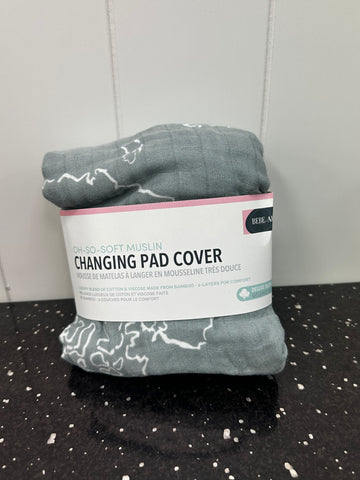 Someday Changing (world map) Oh-So-Soft Muslin Changing Pad Cover