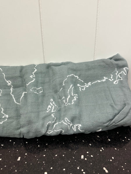 Someday Changing (world map) Oh-So-Soft Muslin Changing Pad Cover