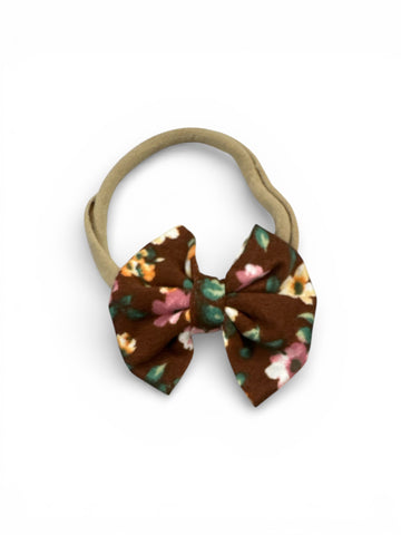 Jackie Floral Nylon Bow
