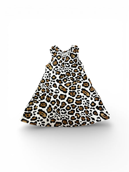 Ivory Cheetah • Racerback Dress