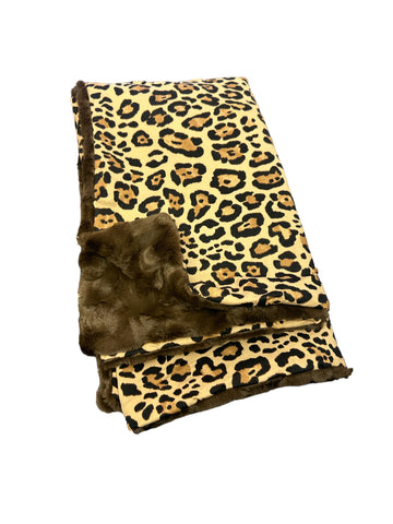 Latte Cheetah • Baby Sized Minky Blanket