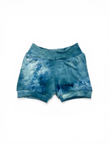 Blue Tie Dye Baby+Toddler Shorties