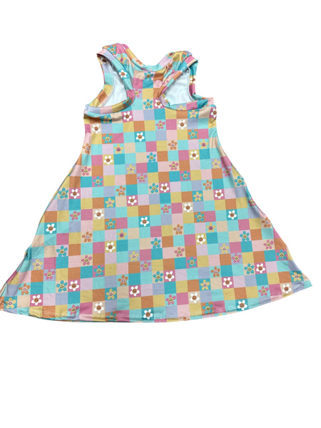 Smiley Check • Racerback Dress