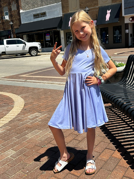 Periwinkle • Baby/Toddler/Youth Twirl Dress