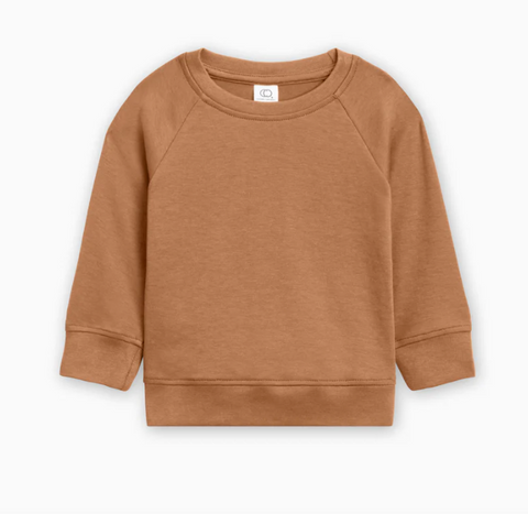 Portland Pullover Organic Long Sleeve Top - Ginger