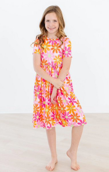 Retro Daisy S/S Pocket Twirl Dress