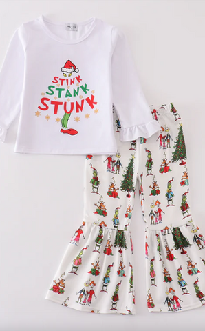 Stink, Stank, Stunk Grinch Bell Bottom Set