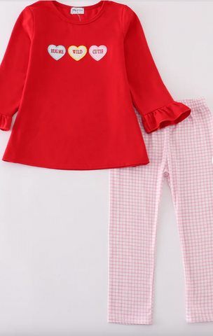 Valentine's Heart and bottoms set