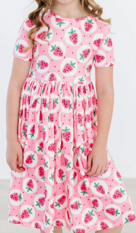 Strawberry Fields S/S Pocket Twirl Dress
