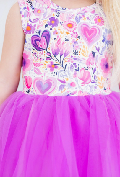 Purple Perfection Tank Tutu Dress