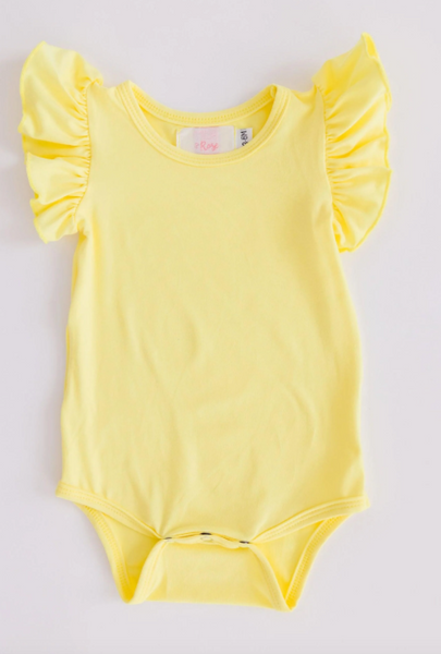 Yellow Flutter Bodysuit
