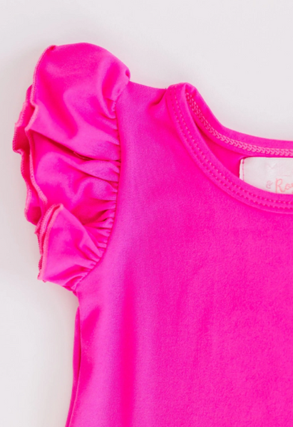 Hot Pink Flutter Bodysuit