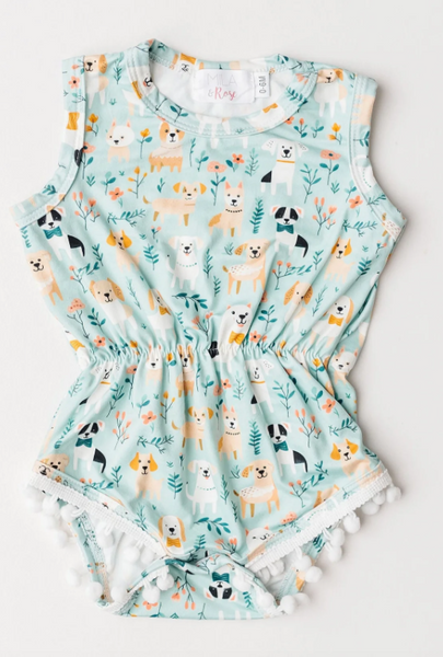 Furry Friends Pom Pom Romper