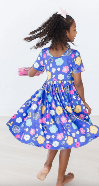 Floral Frenzy S/S Pocket Twirl Dress