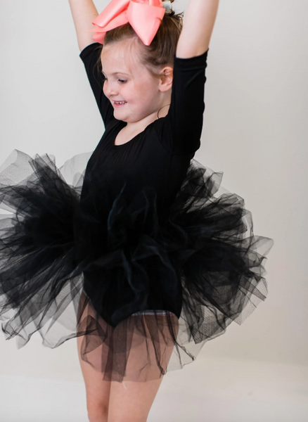 Black 3/4 Tutu Leotard