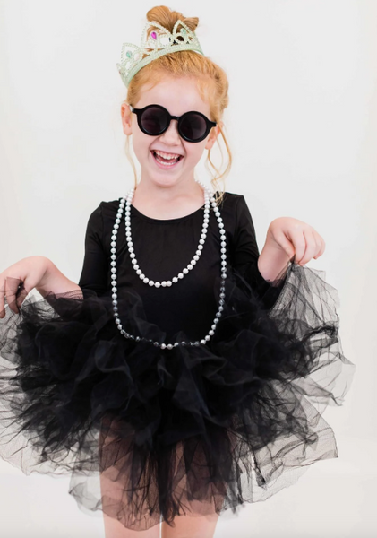 Black 3/4 Tutu Leotard