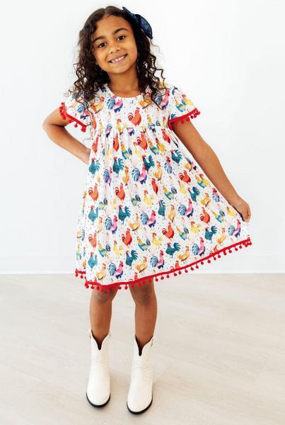 Rooster Pom Pom Dress