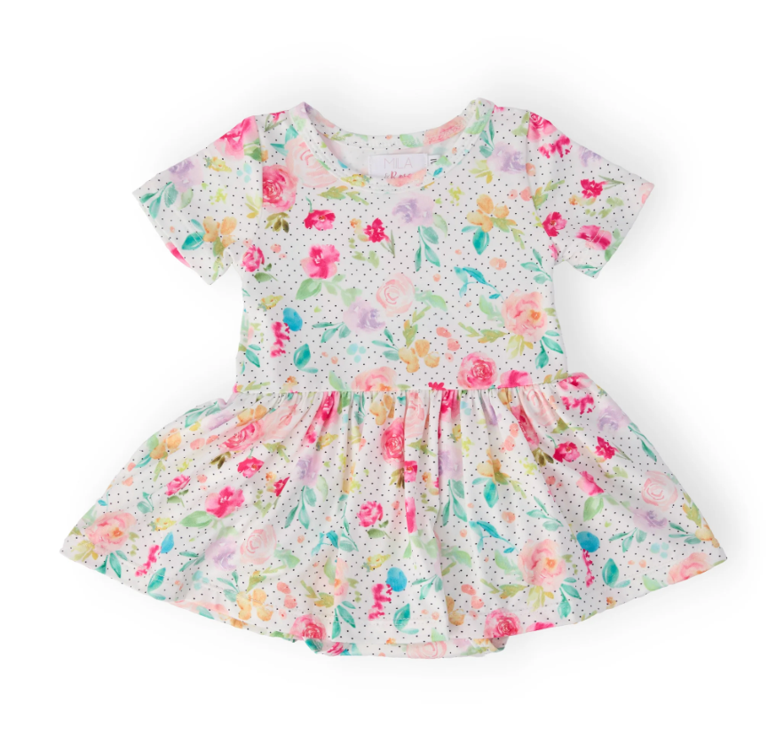 Painted Posies S/S Twirl Bodysuit