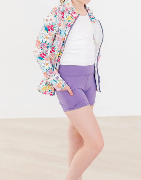 Playful Purple Active Shorts