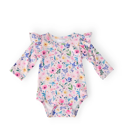 Morning Meadows L/S Flutter Bodysuit