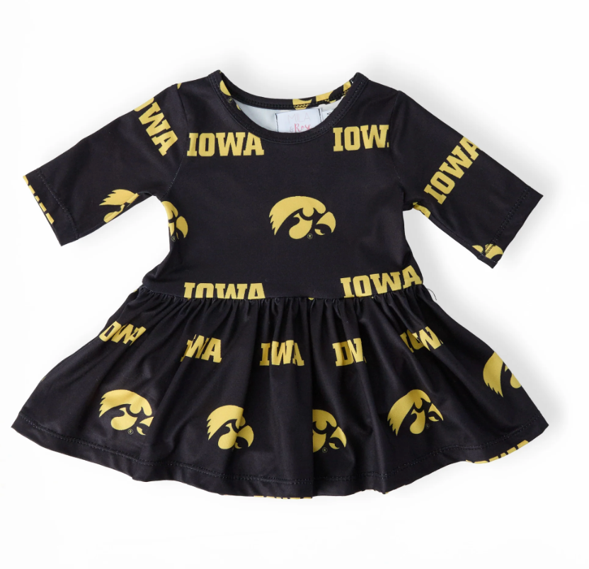 Iowa Hawkeyes3/4 Sleeve Bodysuit