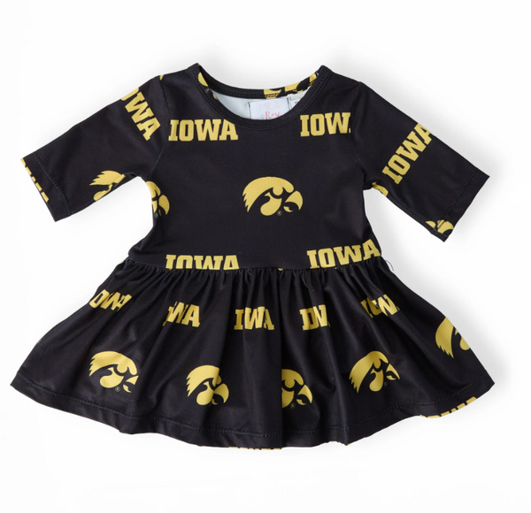 Iowa Hawkeyes3/4 Sleeve Bodysuit