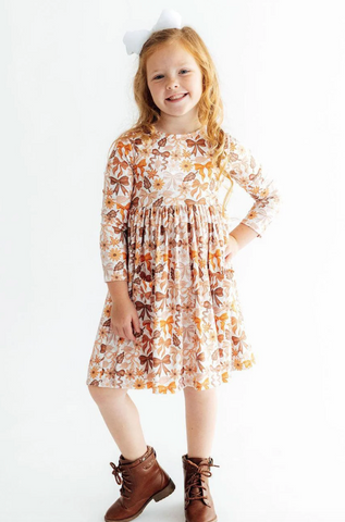 Fall Harvest L/S Pocket Twirl Dress