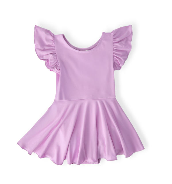 Bright Lilac S/S TWIRL LEOTARD