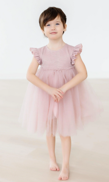 Dusty Pink Shimmer Tutu Dress