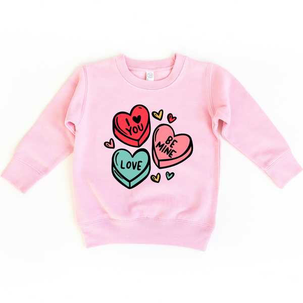 Candy Hearts  Valentines Day Kids sweatshirt