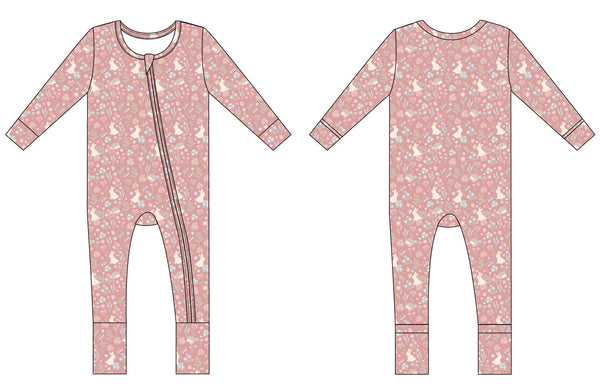 Convertible Romper - Woodland Bunny