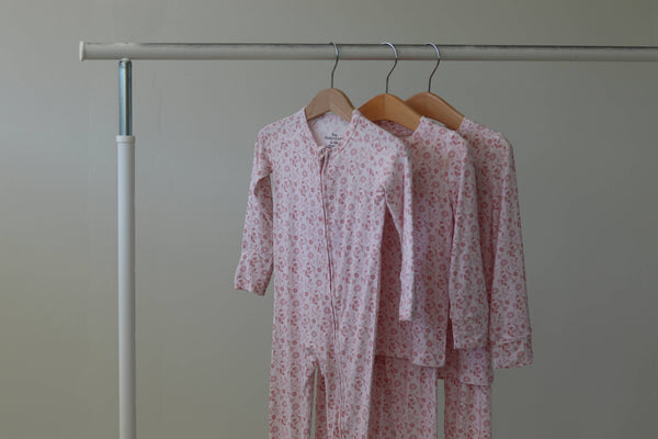 Pink Petal Zip Pajamas