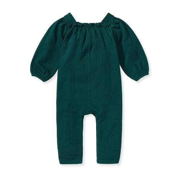 Dotted Rib Baby Girl Jumpsuit - Ponderosa Pine