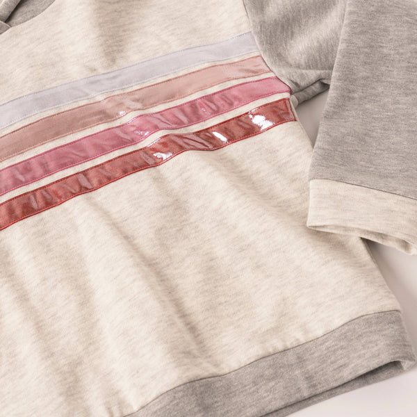 Metallic Taped Hoodie