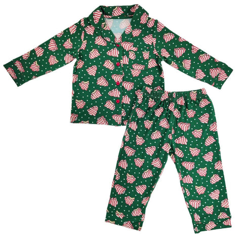 Tree Treats Bamboo Button Up Set