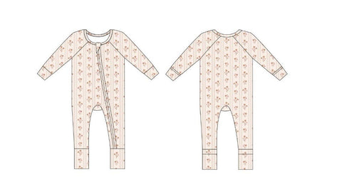 Logan Floral | Bamboo Zipper Pajama