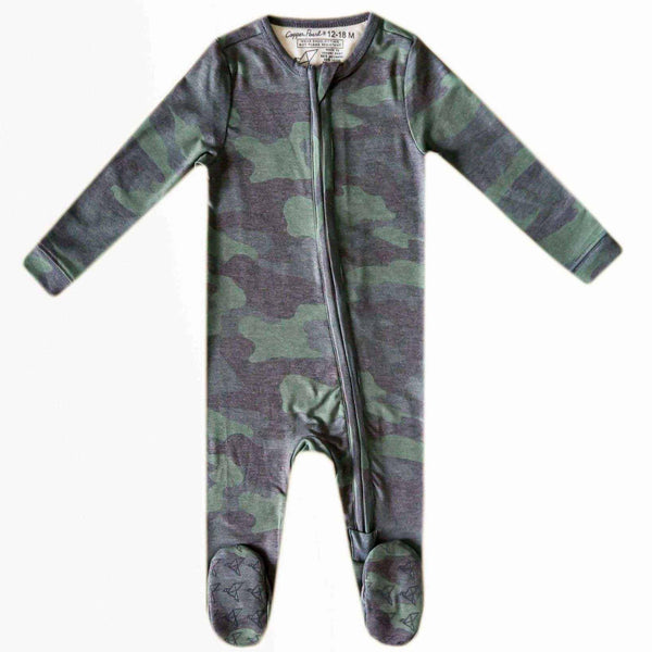 Zip-Up Footie Pajama - Hunter