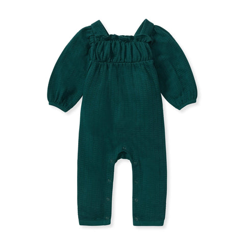 Dotted Rib Baby Girl Jumpsuit - Ponderosa Pine