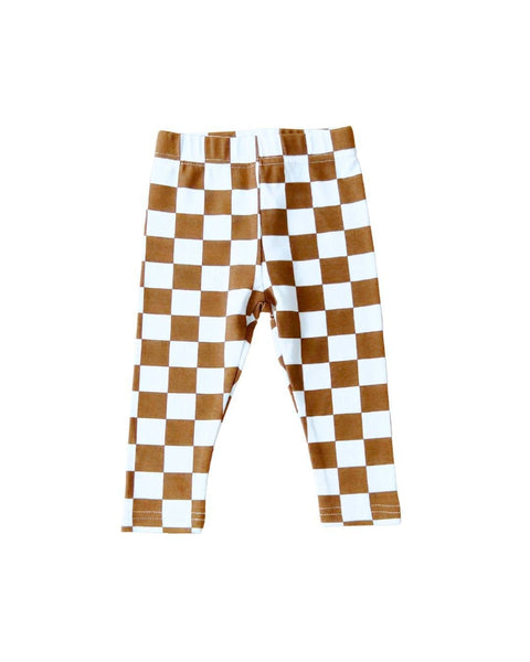 Checkered Leggings | Copper