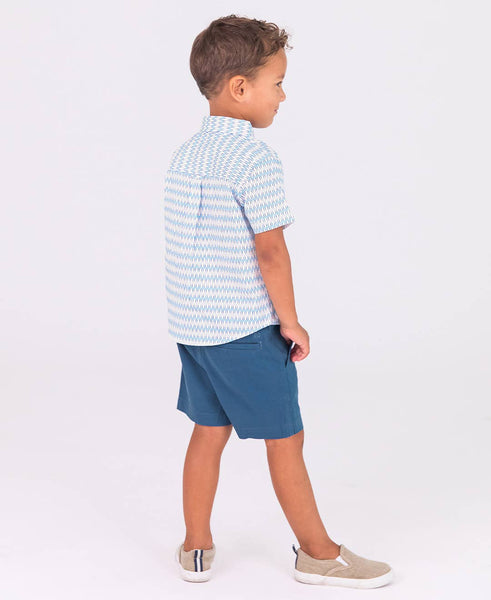 Boys Indigo Stretch Chino Shorts