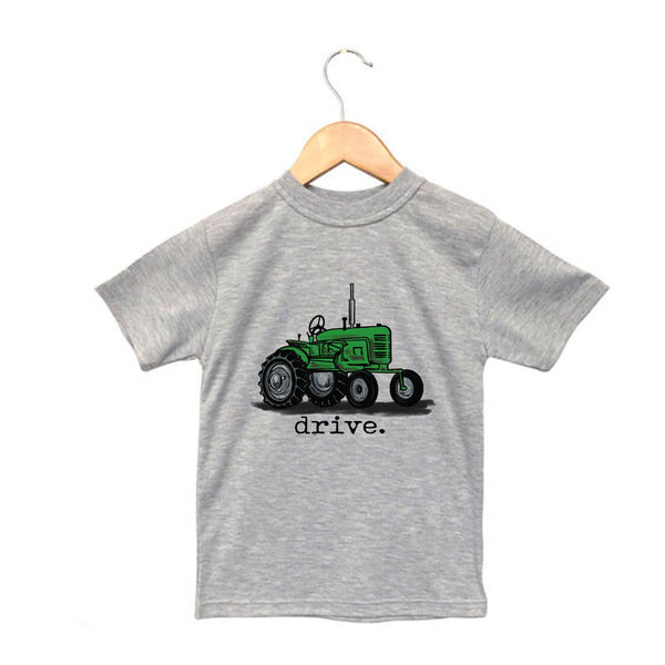 "Drive" Green Tractor Farm Boy Toddler Tee